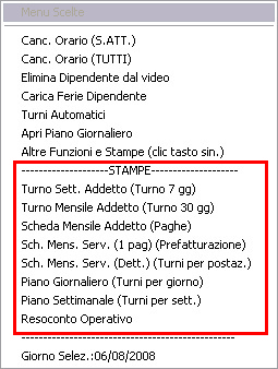 Menu Dx Mensile